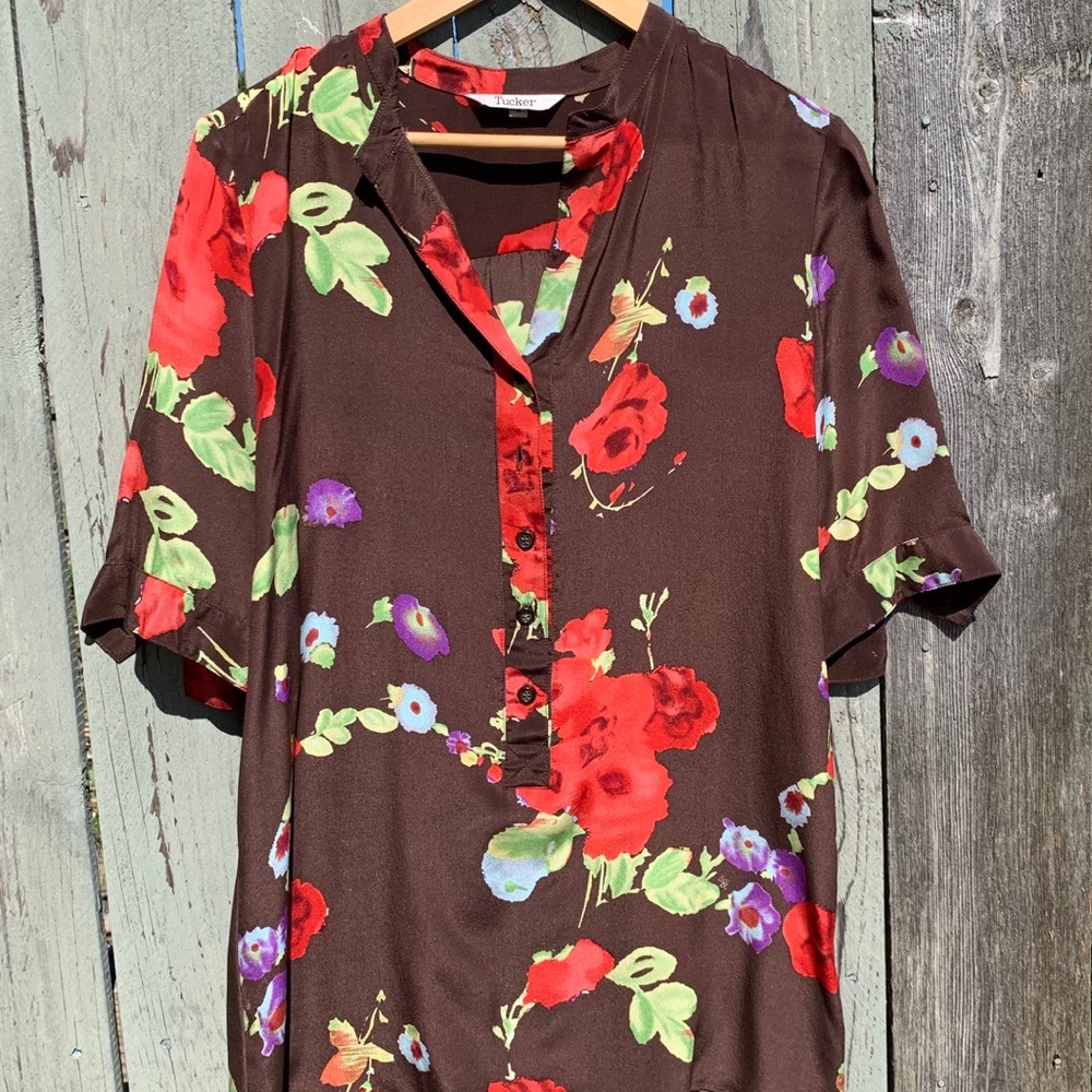 Tucker silk tunic